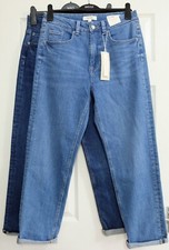 Ex M&S PER UNA Mid Rise GIRLFRIEND Turned Up Jeans  _ Various