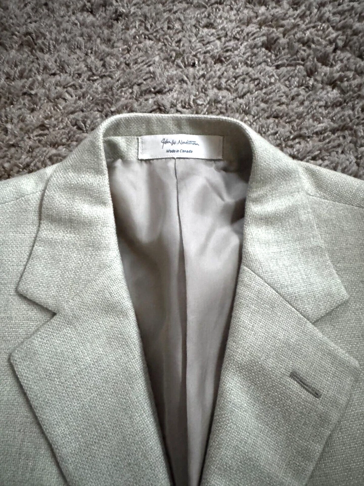 Abrigo deportivo Nordstrom Loro Piana 44R nube de cachemir 7 % seda años 600 beige 3 botones Foto 4 de 4