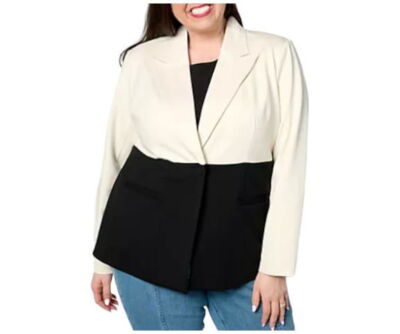 Studio Park x Shawn Killinger Galentines Ponte Blazer Black/White