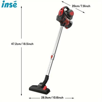 INSE I5 18Kpa Corded Handheld Stick Upright Vacuum Cleaner with 20FT Power Cable