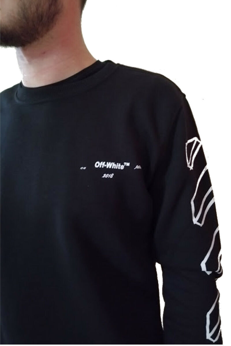 off-White - Men's Sweatshirt 2018 Fallwinter - Black | eBay off-White - Men's Sweatshirt 2018 Fallwinter - Black | eBay