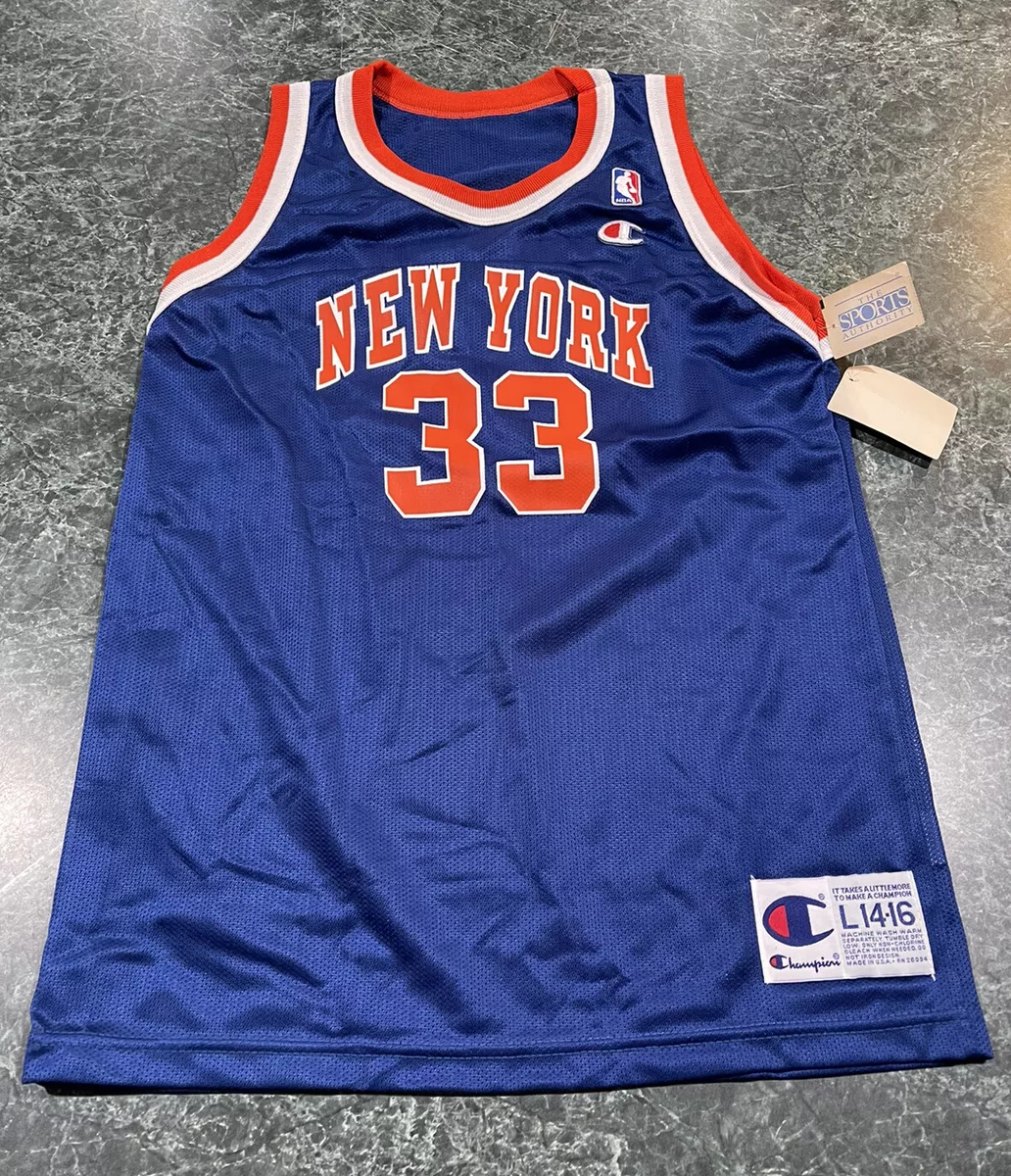 Patrick Ewing Athletics Ewing Blue Basketball Jersey - Size L