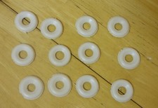 17mm smooth White Dinky replacement tyres pack of 12 French & American cars DD20