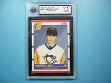 1990/91 SCORE NHL HOCKEY CARD #428 JAROMIR JAGR ROOKIE RC KSA 9.5 NEAR GEM MINT. rookie card picture
