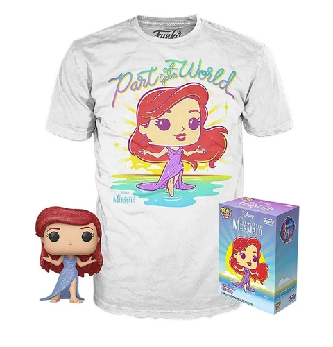 Funko Pop! 564 Disney Collector Box The Little Mermaid Ariel Diamond Pop & Tee M