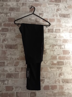 New with tags Black Boohoo cotton jersey wrap high waisted