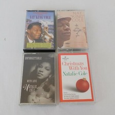 Lot of 4 Nat King Cole Natalie Cassette Christmas Unforgettable Love Thought You
