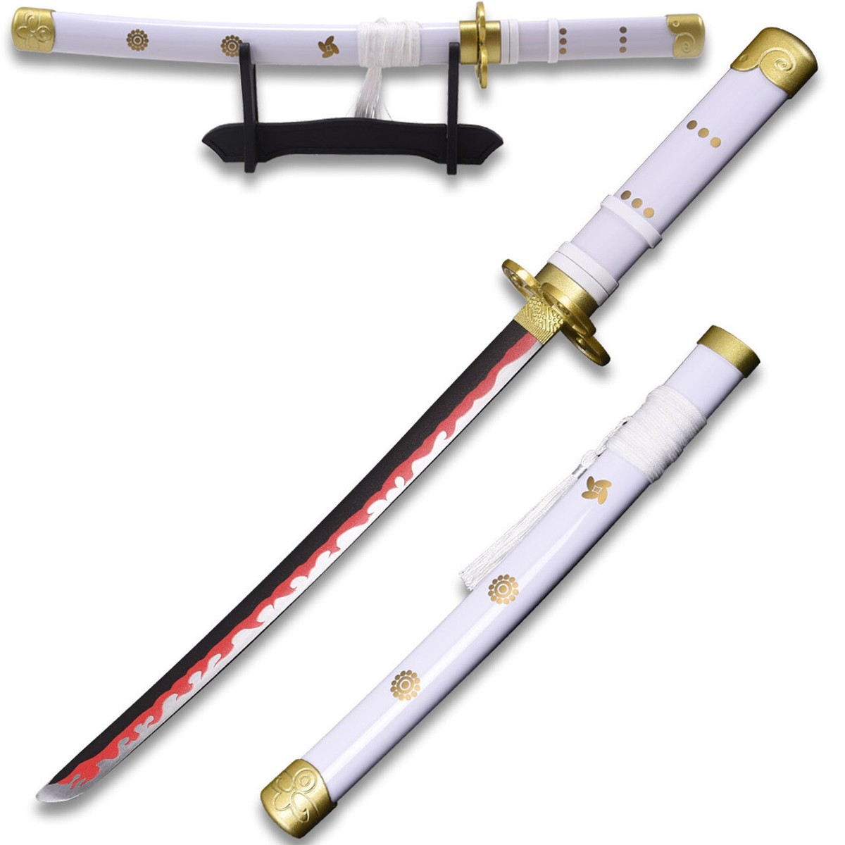 One Piece Roronoa Zoro Ame no Habakiri Katana Sword Cosplay 16.5