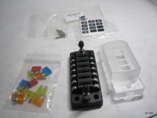 Electop 6 Way Fuse Block Blade Fuse Box with Negative Bus, 6 Circuit Fuse Holder