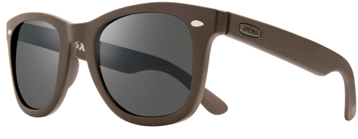 NEW REVO FORGE Bear Grylls Brown POLARIZED Gray Lens Sunglass 1096