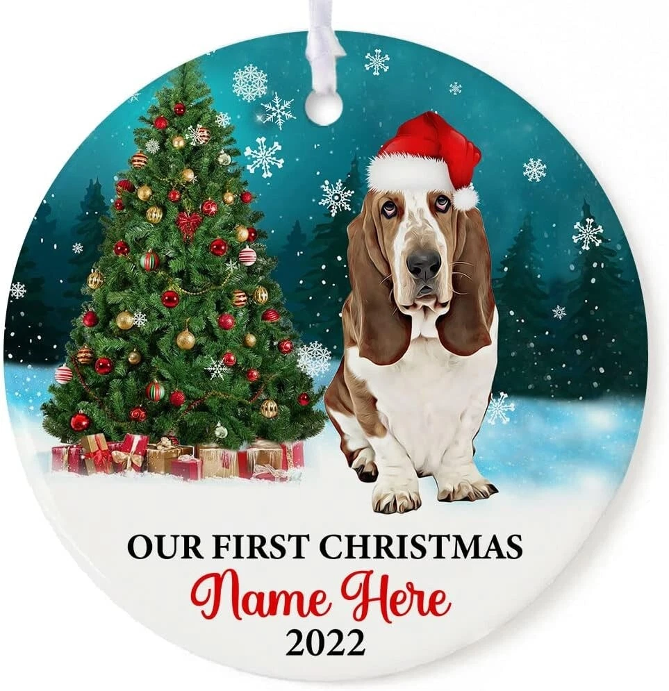 Basset hound hotsell christmas decorations