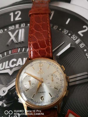 cronografo chrono crono vintage VENUS CARICA MANUALE oro pieno 18 k | eBay