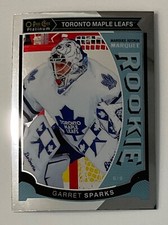 2015-16 GARRET SPARKS O-PEE-CHEE PLATINUM MARQUEE ROOKIE CARD #M7 MAPLE LEAFS