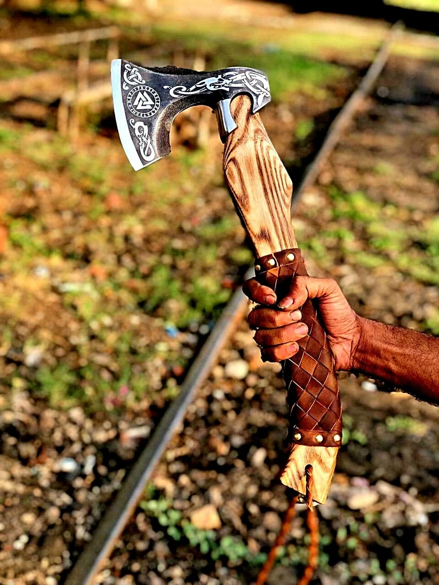 MDM Beautiful Handmade Viking Axe Custom Norse Axe Christmas Gift Gift Pack X