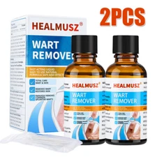 2~Wart Remover Liquid,Fast Acting to Remove Common and Plantar Warts, Flat Warts