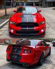 For Ford Mustang 10 Plain Twin Rally Racing Stripes Decal Vinyl Graphic 36 Feet
