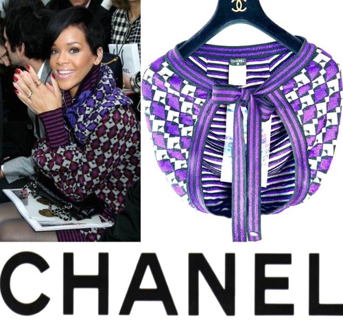 New Chanel Vintage 2008 Glitter Sweater Black Cape Top Jacket 34 36 2 4 Vtg XS S
