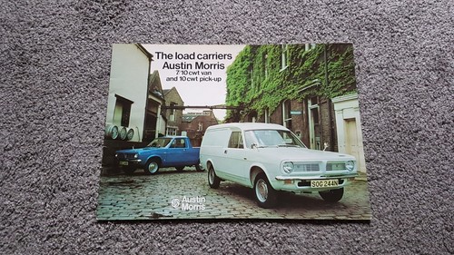 AUSTIN MORRIS MARINA VAN AND PICK UP SALES BROCHURE 1974-