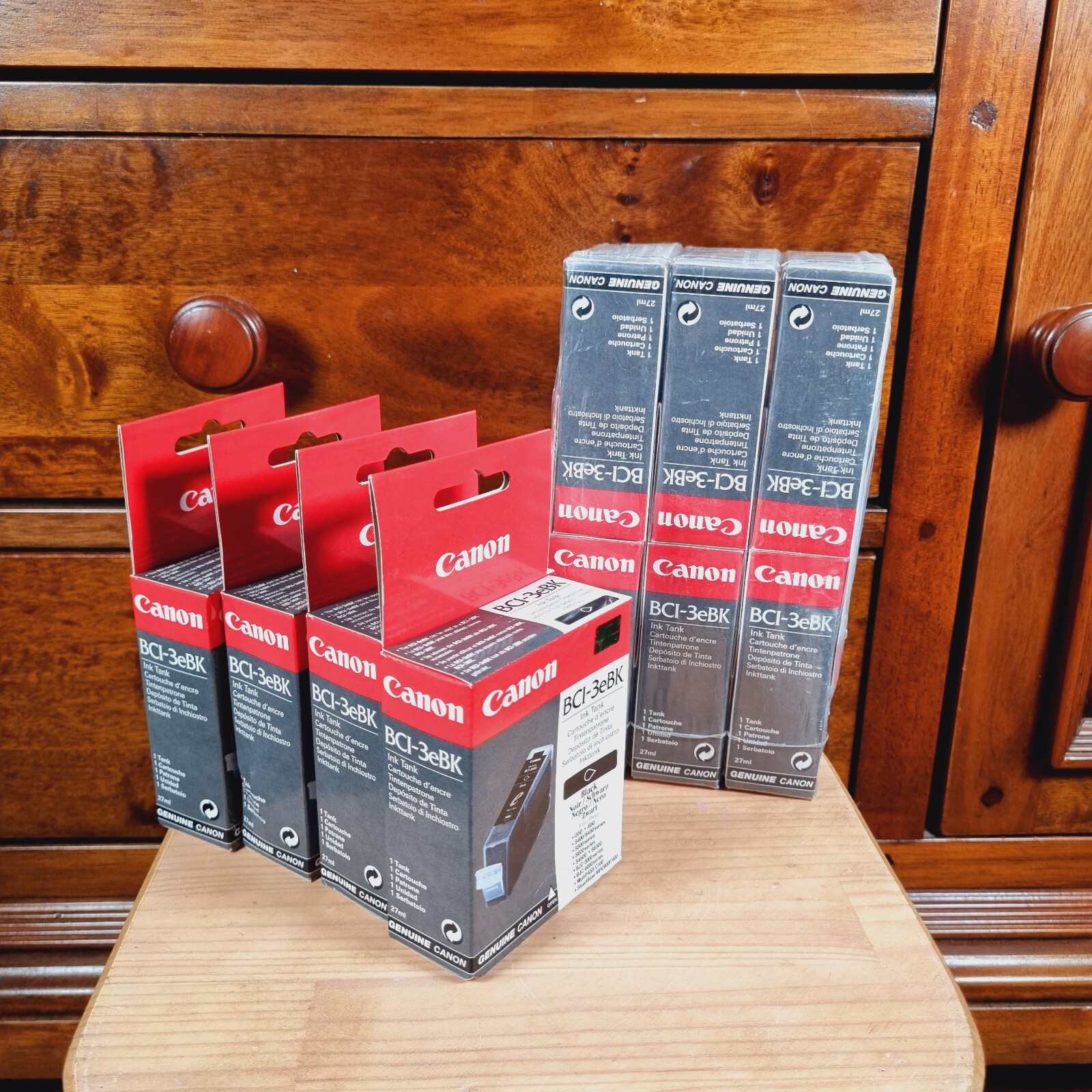 Canon printer ink cartridge BCI-3eBK Black  Sealed X 10