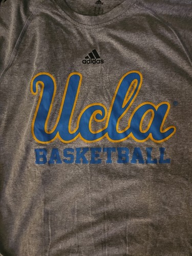 UCLA Bruins Shirt Adult Medium Gray Adidas Basketball California Climalite Men - Picture 2 of 3