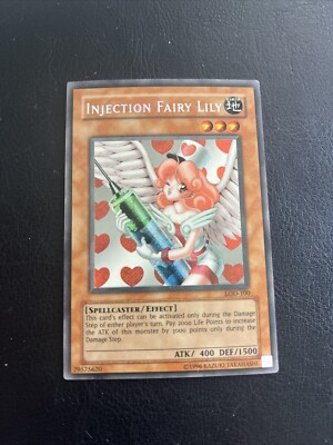 YU GI OH PAPIER LILY INJEKTION FEE RARE SECRET LOD-100 INJECTION FAIRY LDD