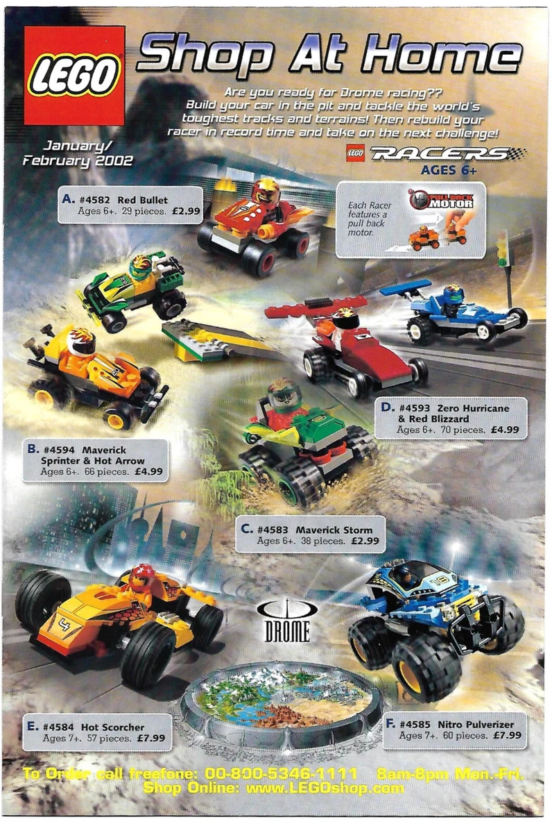 Lego Shop At Catalog Feb 2002 Racers Alpha Team Knights Kingdom Arctic | eBay