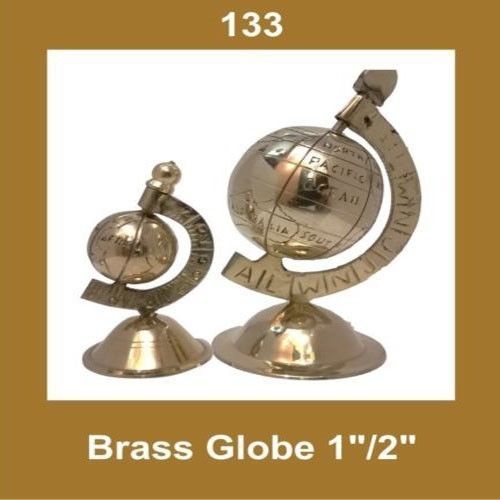 New Vintage Brass 2'' Globe Nautical Home Office Decor Collectables AEs - Picture 1 of 1