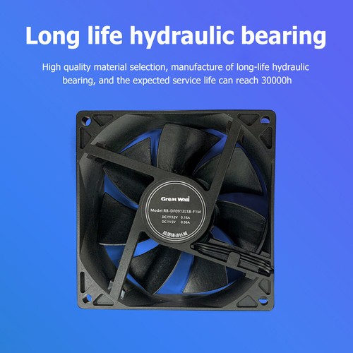 Silent Fan for Computer Cases Chassis Cooling Fan Cooler Hydraulic Bearing - Afbeelding 10 van 15