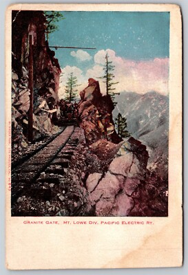 #ad Postcard Granite Gate Mt Lowe Div Pacific Electric Railway B201 $12.95