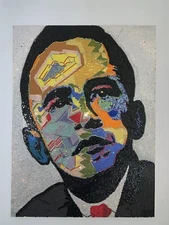 Swarovski Portrait One Of A Kind Obama Art