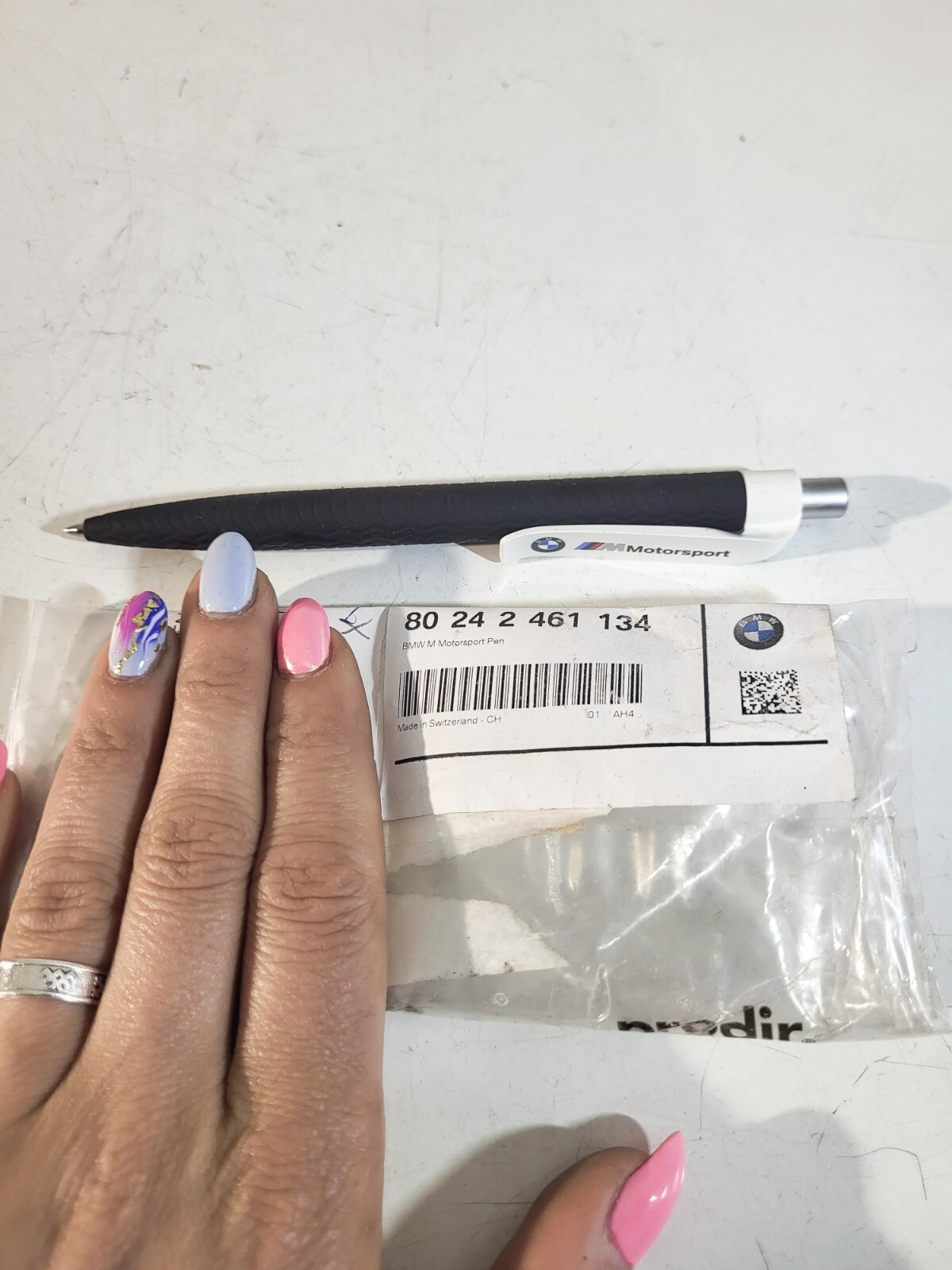 BMW M Motorsport ballpoint pen BLACK/WHITE 80242461134 | eBay