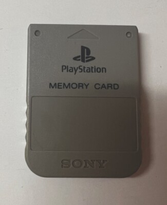 Memory Card Original Sony Playstation 1 PS1 1MB  Grau | Speicherkarte