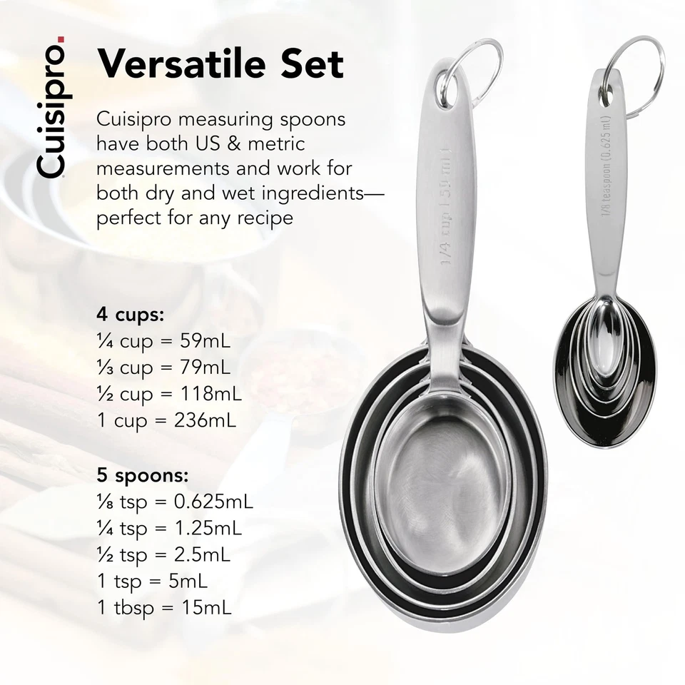 CUISIPRO Measuring Cup & Spoon Set SS - Image 3 of 4