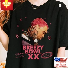 Chris Brown Breezy Bowl XX Tour 2025 T-Shirt Limited Edition Rap Tee