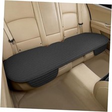 Linen Back Seat Cover, Rear Seat Cover for Car Truck SUV,Anti 1PC Rear/Black