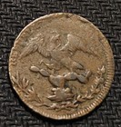 1836 Mexico 1/2 Real Copper Coin — photo 2