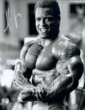 SHAWN RAY SIGNED 11X14 PHOTO IFBB HALL OF FAME RACC TRUSTED THE GIANT KILLER K
