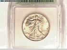 1934 WALKING LIBERTY HALF DOLLAR, ICG GRADED AU-58