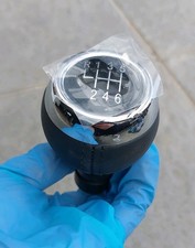 BMW MINI COOPER R55 R56 R57 07-15 6 SPEED BLACK LEATHER GEAR KNOB NEW CHROME NEW