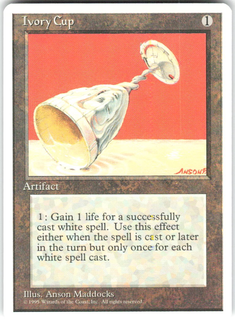 Ivory Cup Fourth Edition Magic: The Gathering MP