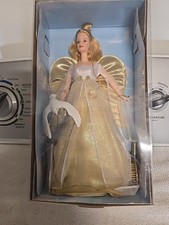Vintage Mattel Angelic Inspirations Gold Gown Barbie AngelDoll wDove DamagedBox