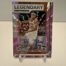 2025 Panini NIL TRE JOHNSON Legendary Contenders Auto Autograph /99