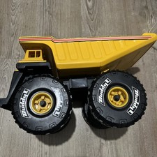 Buddy L Dump Truck 2005 Pressed Steel And Plastic Yellow Dumpster Tipper