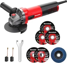 7.5A 4-1/2" Electric Angle Grinder 12000RPM with Wheels & Handle M14 Thread