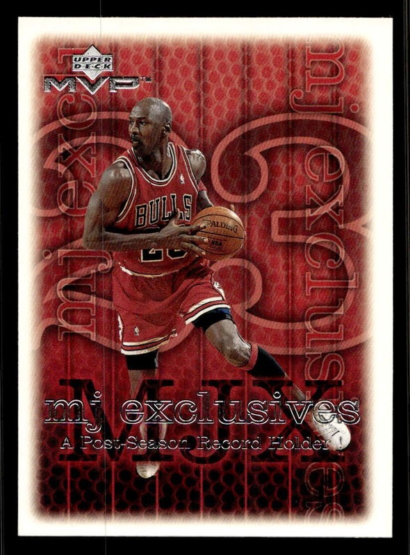1999-00 Upper Deck MVP #196 Michael Jordan Chicago Bulls MJ Exclusives MINT