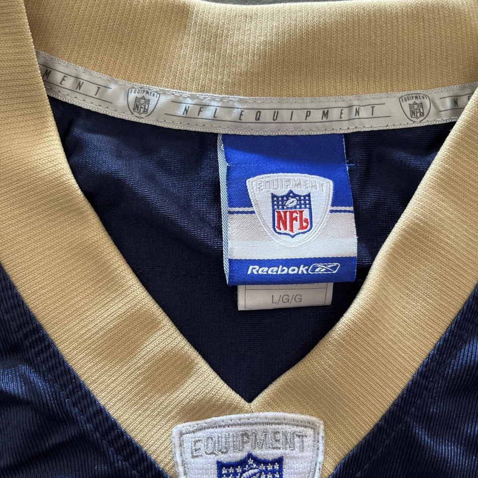 Camiseta De Colección St. Louis Rams Para Hombre Grande NFL Fútbol S. Jackson 39 Reebok Años 2000 Foto 3 de 4