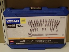 Kobalt Pro90 Ratchet 1/4" & 3/8" 42-piece Mechanic's tool set