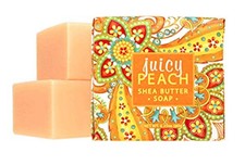 Greenwich Bay - 6oz Botanical Shea Butter - 3 Bar Soaps - Juicy Peach
