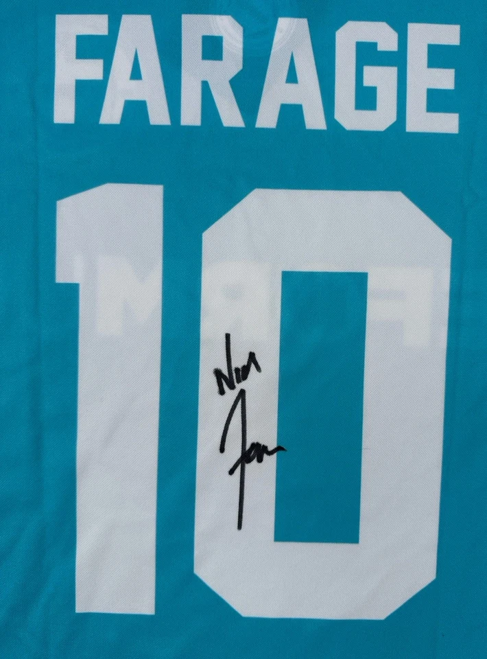 Reform FC Football Shirt #10 Signed By Nigel Farage - Image 3 of 4
