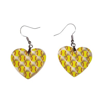 Game Day Love Acrylic Drop Earrings